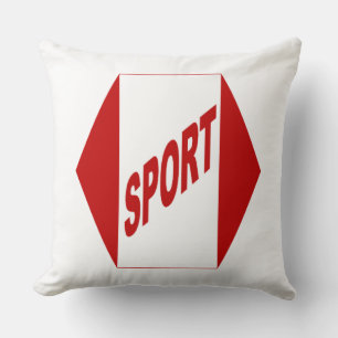 Coussin blanc grand modèle CANADA SPORT Cushion