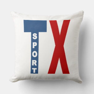 Coussin blanc grand modèle  TEXAS  SPORT  Cushion