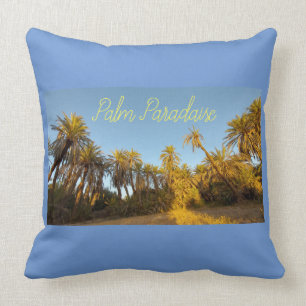 Coussin Cotton pillow with palm trees