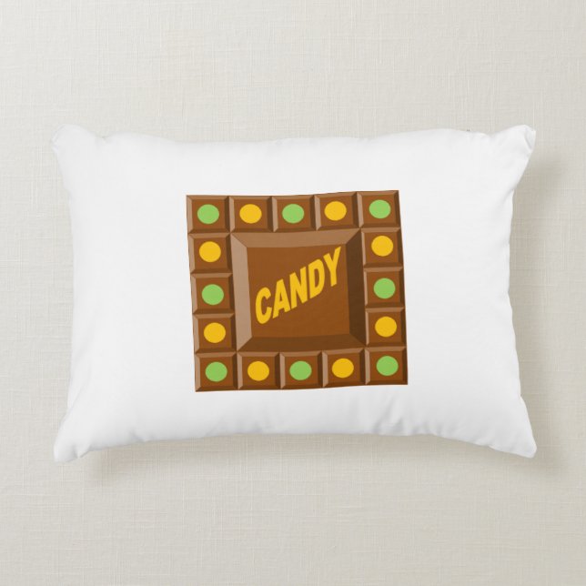 Coussin décoratif pour enfants  CHOCOLAT  CANDY Decorative Cushion (Front)