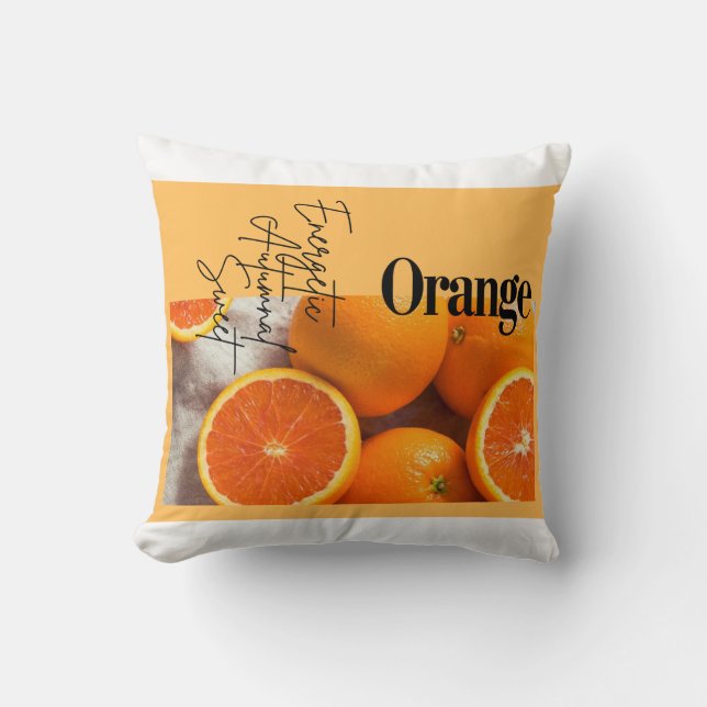 coussin orange decor and art of simplicity  cushion (Front)