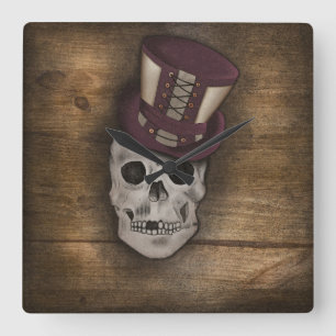 Coussin Steampunk Square Wall Clock