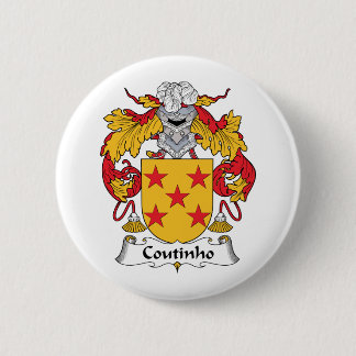Coutinho Family Crest 6 Cm Round Badge