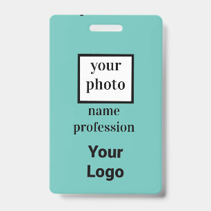 coutom employee photo,bar code,logo,name badge ID badge