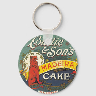 Couttie & Son's Madeira Cake Dundee Vintage Label Key Ring