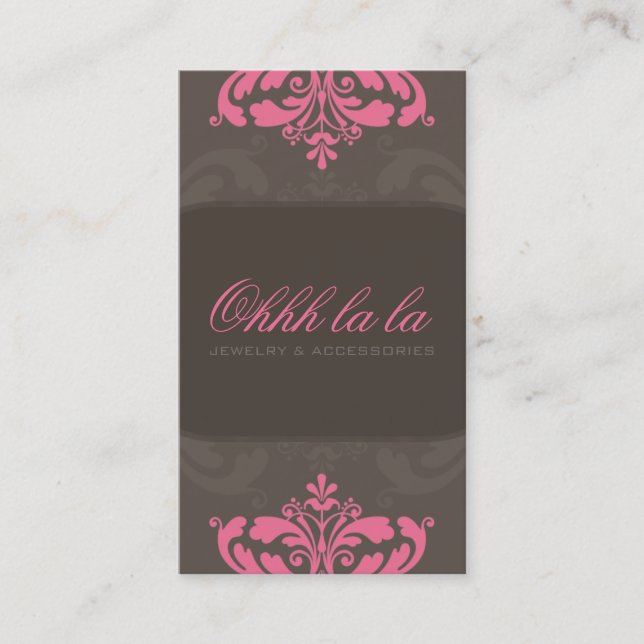 COUTURE BUSINESS CARD :: couture flourish 1AP (Front)