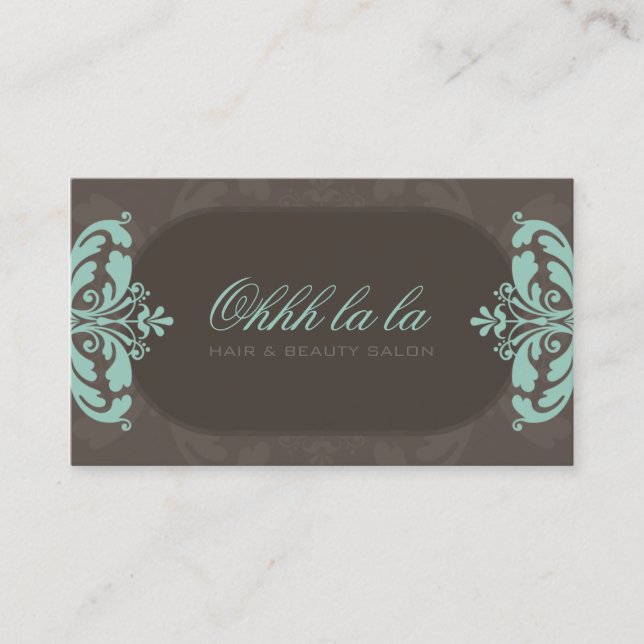 COUTURE BUSINESS CARD :: couture flourish 2L (Front)