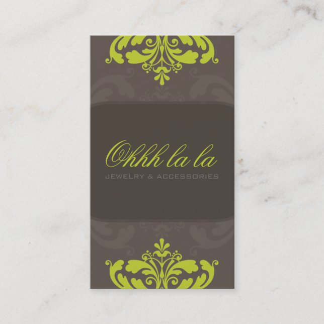 COUTURE BUSINESS CARD :: couture flourish 4AP (Front)