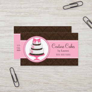 Couture Cake Bakery Business Card