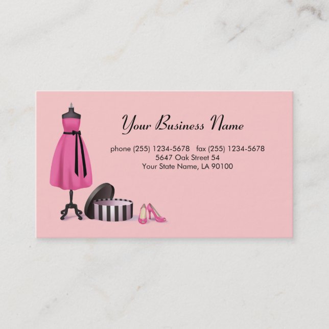 Couture Fashion Business Card (Front)