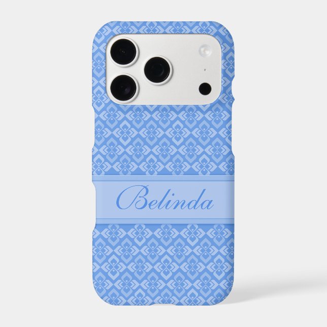 Couture name blue iphone case (Back)