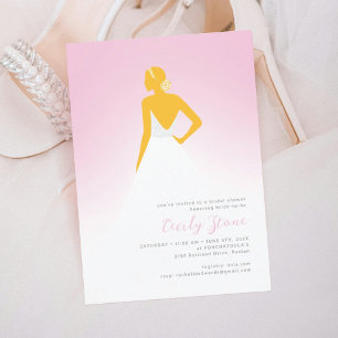 Couture Wedding Dress Bridal Shower Invitation