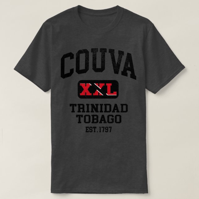 Couva Trinidad and Tobago XXL Athletic design T-Shirt (Design Front)
