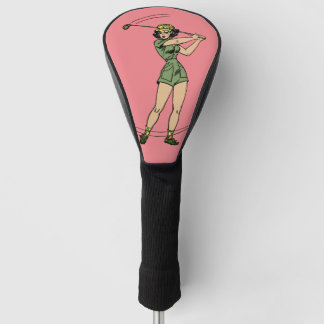 Couvre-club - Golfeuse Rétro Golf Head Cover