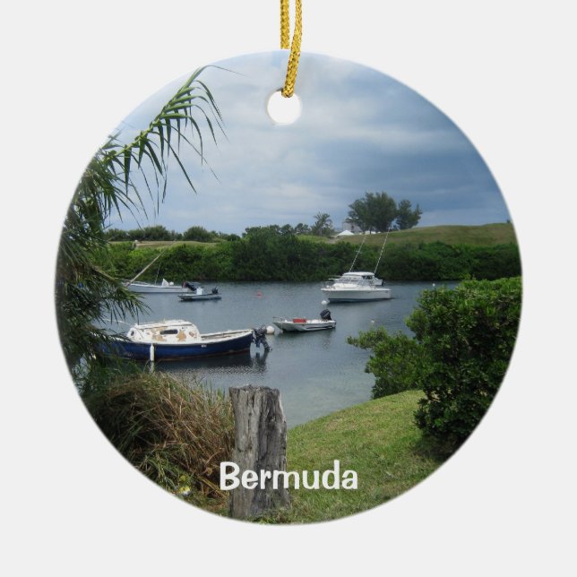 Cove #1, Bermuda Ceramic Tree Decoration (Front)