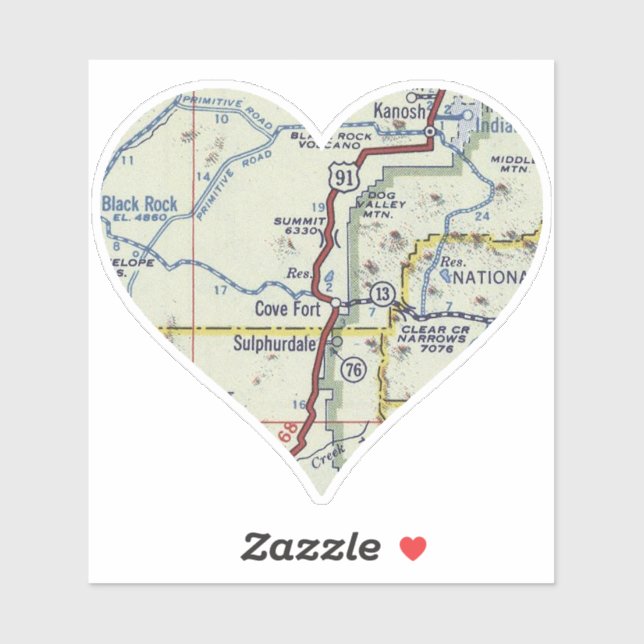 Cove Fort Utah Map (Sheet)