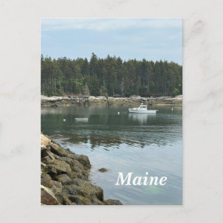Cove in Maine Holiday Postcard