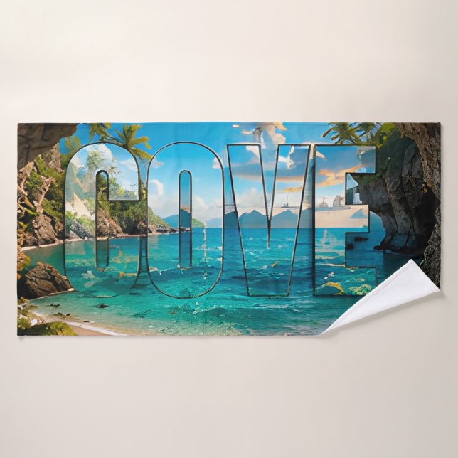Cove Luxury Coastal Editorial Bath Towel (Bath Towel)