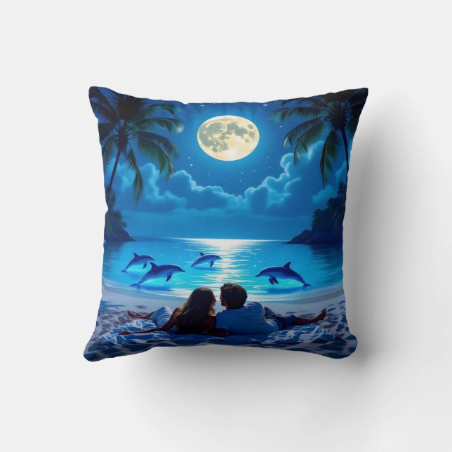 Cove of Romance no 1 Fleece Blanket Cushion (Back)