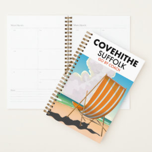Covehithe suffolk beach travel poster planner