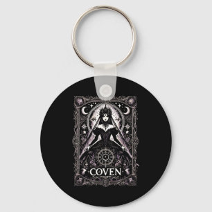 Coven gothic witch bachelorette party pagan wiccan key ring