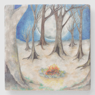 "Coven of Trees" Stone Coaster