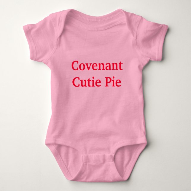 Covenant Cutie Pie Baby Bodysuit (Front)