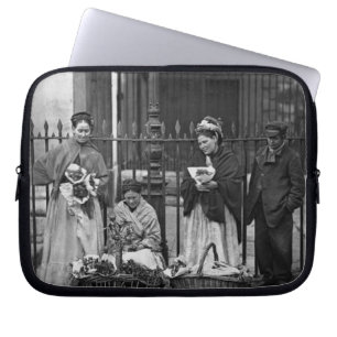 Covent Garden Flower Women, from 'Street Life in L Laptop Sleeve