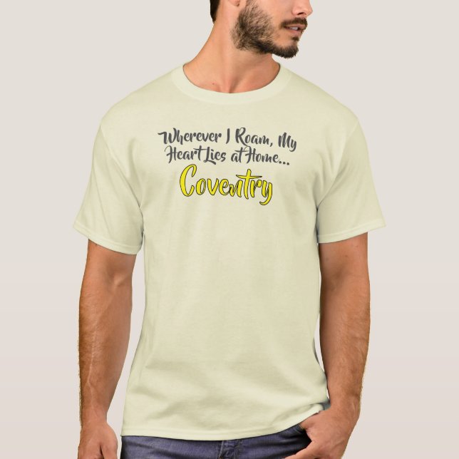 Coventry My Home Town Men's Basic T-Shirt (Front)