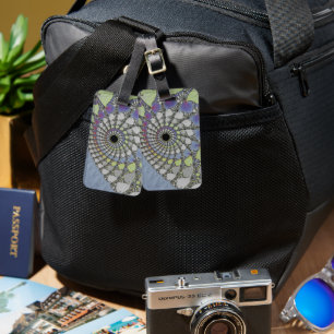 Cover For Fractal Portable Texture v Luggage Tag