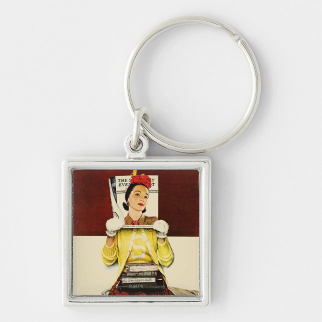 Cover Girl Key Ring (Front)