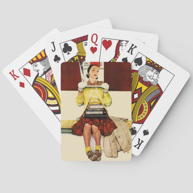 Cover Girl Playing Cards (Back)