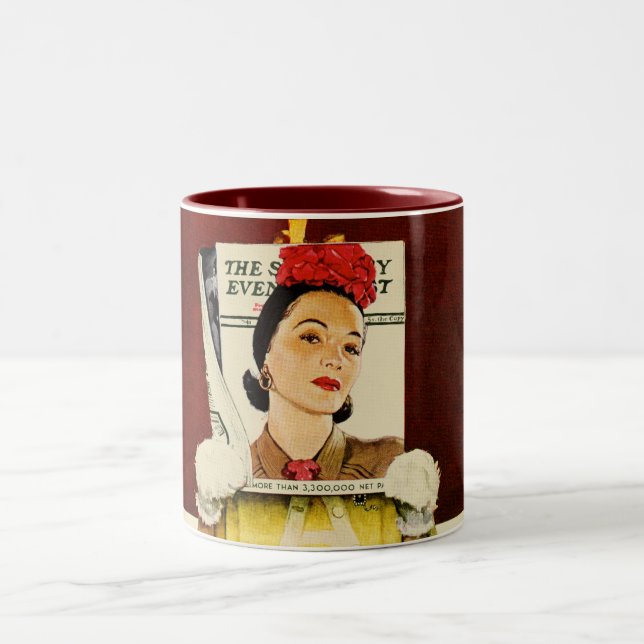 Cover Girl Two-Tone Coffee Mug (Center)