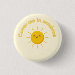 cover me sunshine, cute 3 cm round badge
