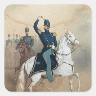 Cover of a music song sheet square sticker
