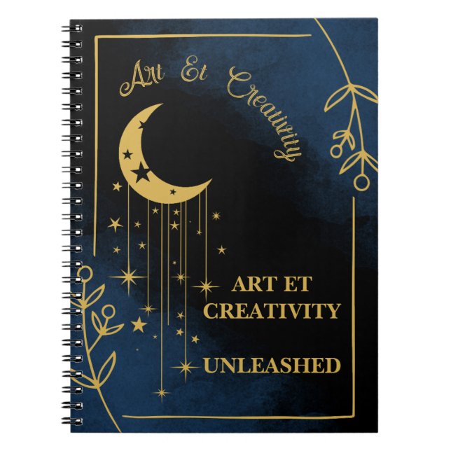 Cover of "Celestial Spiral Creativity" Notebook (Front)