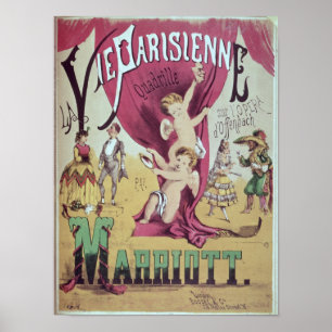 Cover of score sheet 'La Vie Parisienne Poster
