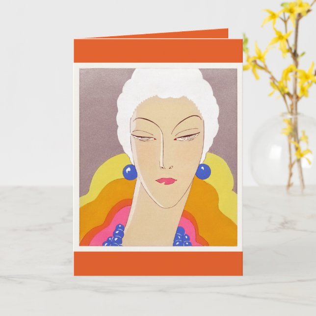 Cover of the fashion magazine Art-Goût-Beauté Card (Yellow Flower)