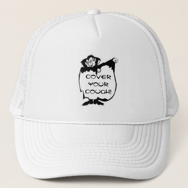 Cover Your Cough! Trucker Hat (Front)