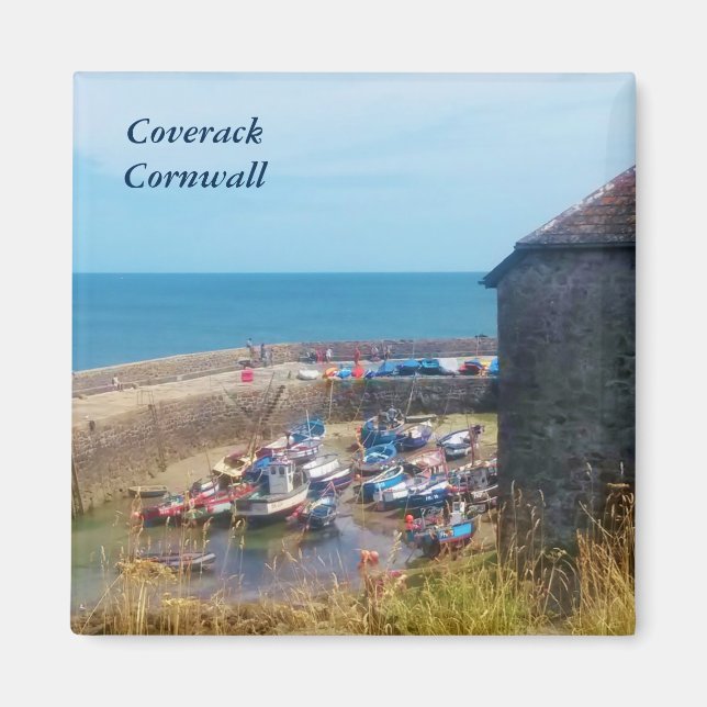 Coverack Harbour The Lizard Cornwall England Magnet (Front)