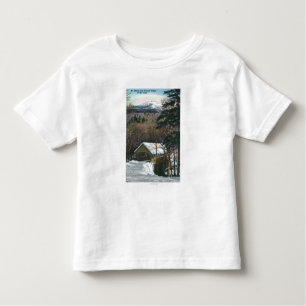 Covered Bridge at Flume in Winter Toddler T-Shirt