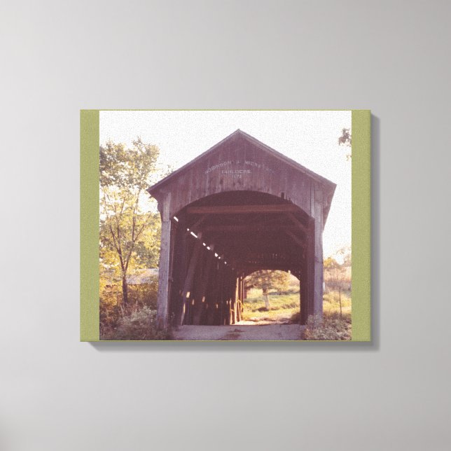 Covered Bridge Canvas Print (Front)