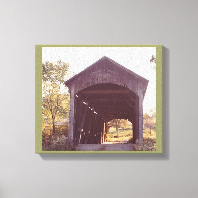 Covered Bridge Canvas Print (Front)