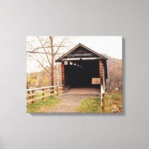 Covered Bridge Canvas Print