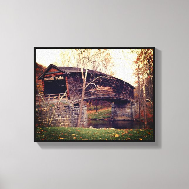 Covered Bridge Canvas Print (Front)
