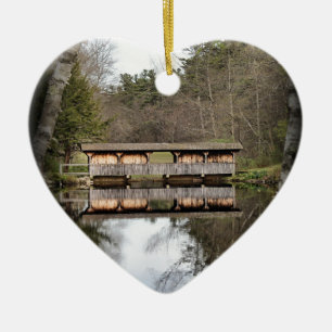 Covered Bridge Ceramic Tree Decoration