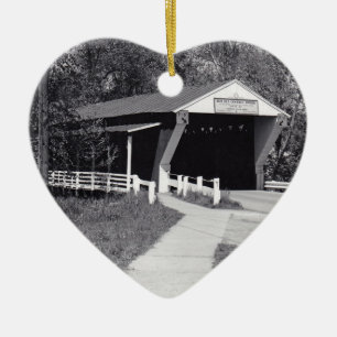 Covered Bridge Ceramic Tree Decoration