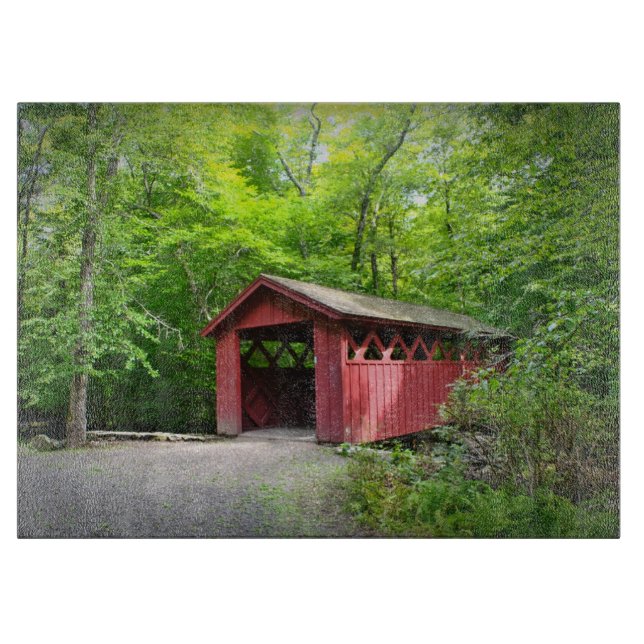 Covered Bridge Cutting Board (Front)