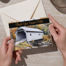 Covered Bridge Fall Foliage Pastor Appreciation