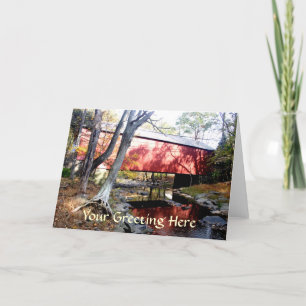Covered Bridge Greeting Card